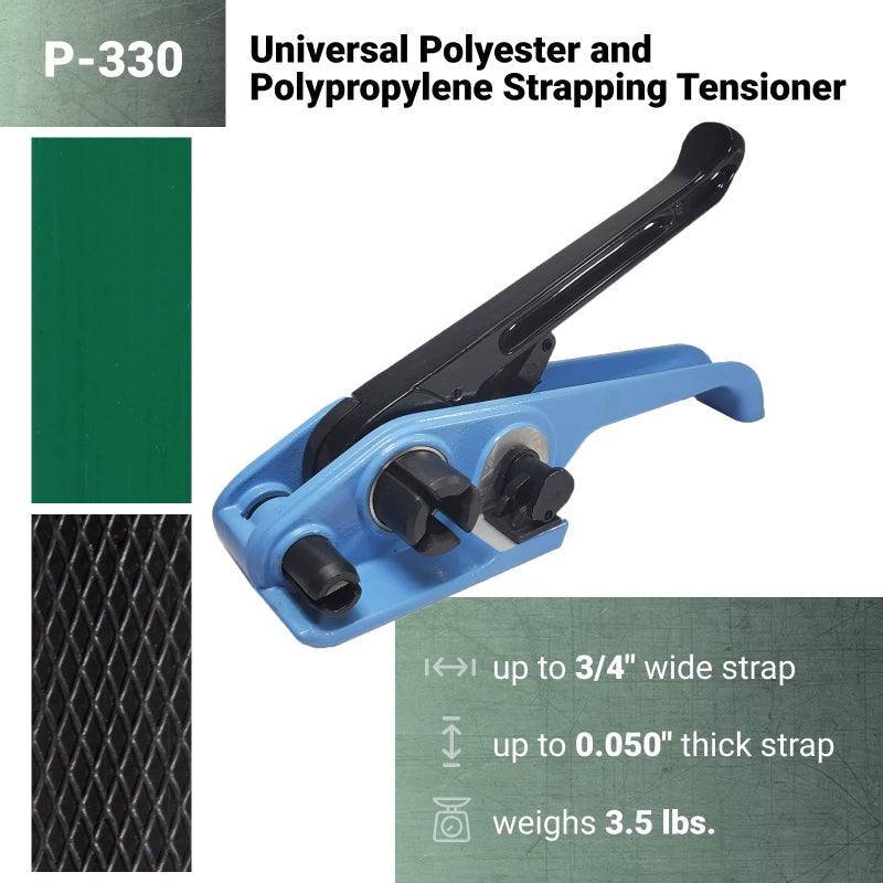 IDL Packaging PET Strapping Tensioner Tool P-330 (with Cutter) for 5/8" Width PET & Polypropylene (PP) Strapping - Strong Strapping Tool - Durable PET Banding Tool - Manual Regular Duty Strapping by IDL Packaging - Image 2
